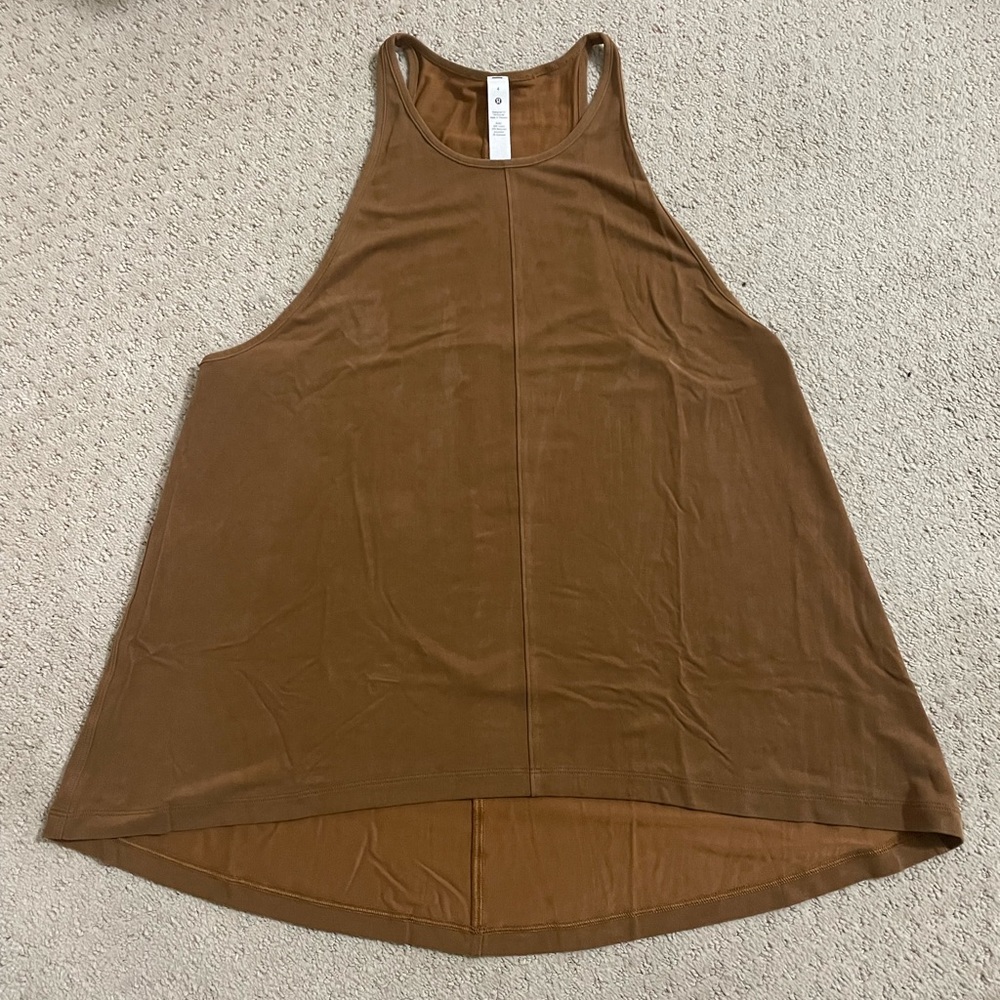 Brown flowy Lululemon tank top, size 4